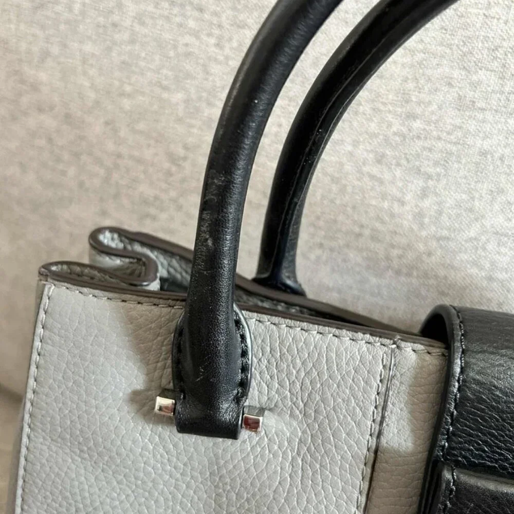 Michael Kors Marlene Pebbled Leather Work Tote Bag